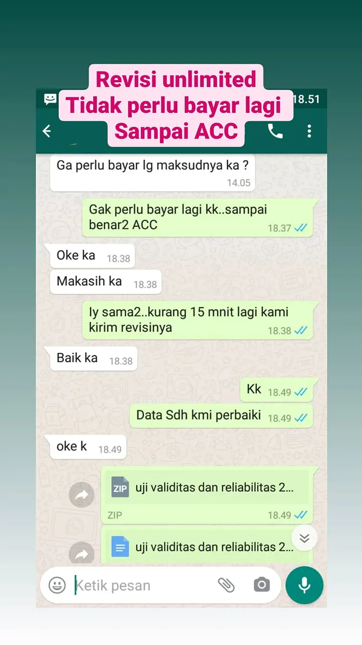 Testimoni jasa pengolah data revisi Testimoni jasa pengolah data revisi